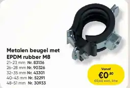 Toolstation Metalen beugel met EPDM rubber M8 aanbieding