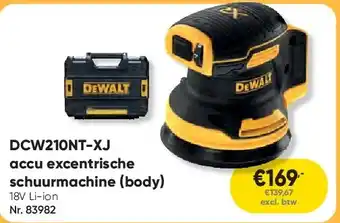 Toolstation DCW210NT-XJ accu excentrische schuurmachine (body) aanbieding