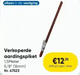 Toolstation Verkoperde aardingspiket aanbieding