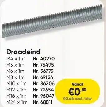 Toolstation Draadeind aanbieding