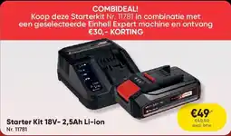 Toolstation Starter Kit 18V- 2,5Ah Li-ion aanbieding