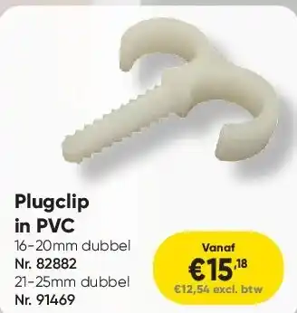 Toolstation Plugclip in PVC aanbieding