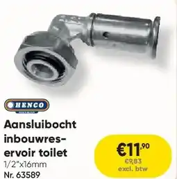 Toolstation Aansluibocht inbouwreservoir toilet aanbieding