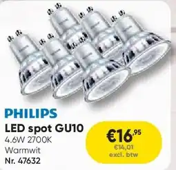 Toolstation LED spot GU10 aanbieding
