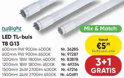 Toolstation LED TL-buis T8 G13 aanbieding