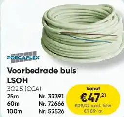 Toolstation Voorbedrade buis LSOH aanbieding