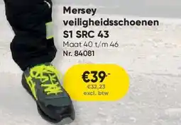 Toolstation Mersey veiligheidsschoenen S1 SRC 43 aanbieding