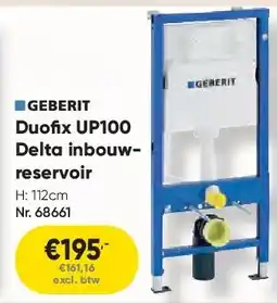 Toolstation Duofix UP100 Delta inbouwreservoir aanbieding