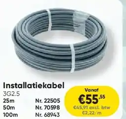 Toolstation Installatiekabel aanbieding