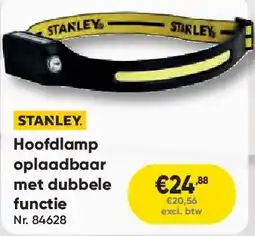 Toolstation Hoofdlamp oplaadbaar met dubbele functie aanbieding