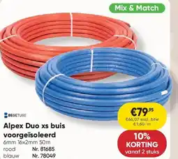 Toolstation Alpex Duo xs buis voorgeïsoleerd aanbieding