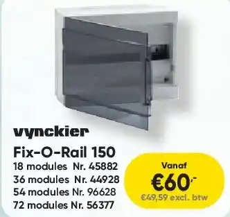 Toolstation Fix-O-Rail 150 aanbieding