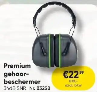 Toolstation Premium gehoorbeschermer aanbieding