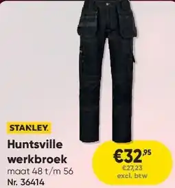Toolstation Huntsville werkbroek aanbieding