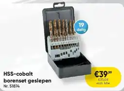 Toolstation HSS-cobalt borenset geslepen aanbieding