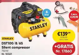 Toolstation DST100/8/6S Silent compressor aanbieding