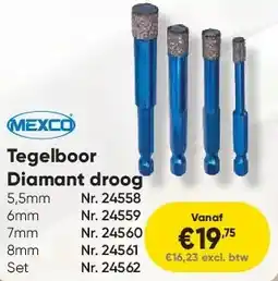 Toolstation Tegelboor Diamant droog aanbieding