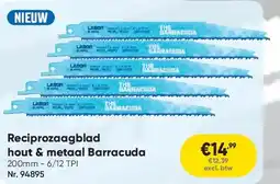 Toolstation Reciprozaagblad hout & metaal Barracuda aanbieding