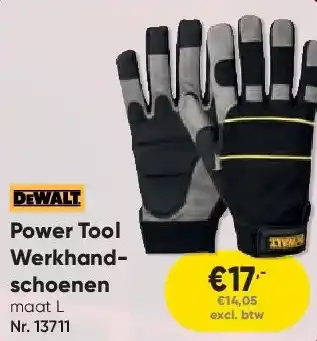 Toolstation Power Tool Werkhandschoenen aanbieding