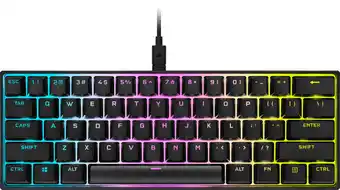 Coolblue Corsair K65 RGB Mini Mechanisch Gaming Toetsenbord Cherry MX Red Azerty aanbieding