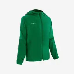 Decathlon Regenjack voor voetbal kinderen Viralto Club groen aanbieding