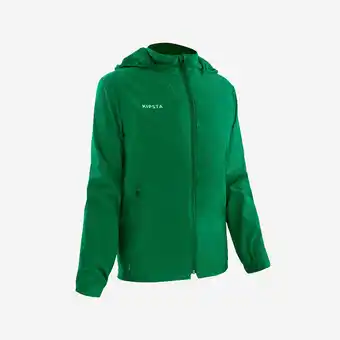 Decathlon Regenjack voor voetbal kinderen Viralto Club groen aanbieding