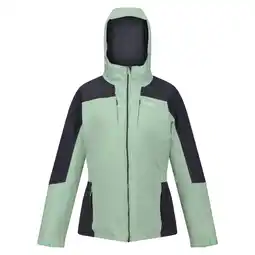 Decathlon Dames Highton Stretch Gewatteerde Jas (Stil Groen/Grijs) aanbieding