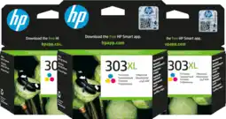 Coolblue HP 303XL Cartridge Kleur (3 stuks) aanbieding