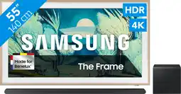 Coolblue Samsung 55 The Frame LS03FA (2025) + Samsung HW-S800D Noir (2024) aanbieding