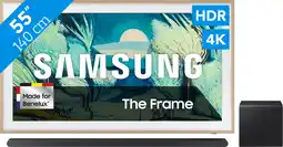 Coolblue Samsung 55 The Frame LS03FA (2025) + Samsung HW-S800D Noir (2024) aanbieding