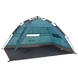 Decathlon Automatisch strandschelp Buzzy strandtent reizen XL wind zonwering UV50+ aanbieding