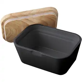 Decathlon Melamine botervloot Container Houten plank Deksel Vierkant aanbieding
