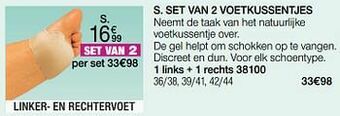 Damart Set van 2 voetkussentjes aanbieding