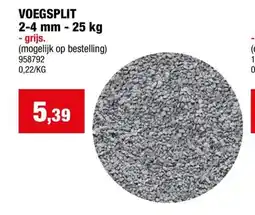 Hubo Voegsplit aanbieding