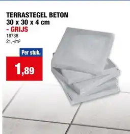 Hubo Terrastegel beton aanbieding