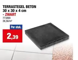 Hubo Terrastegel beton aanbieding