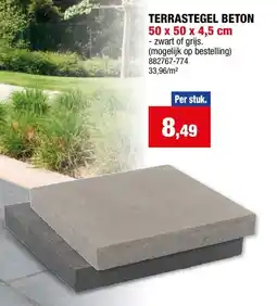 Hubo Terrastegel beton aanbieding