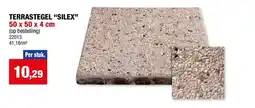 Hubo Terrastegel silex aanbieding