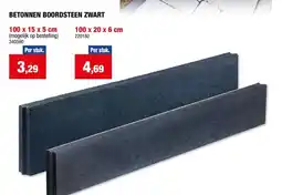 Hubo Betonnen boordsteen zwart aanbieding