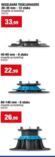 Hubo Regelbare tegeldragers aanbieding