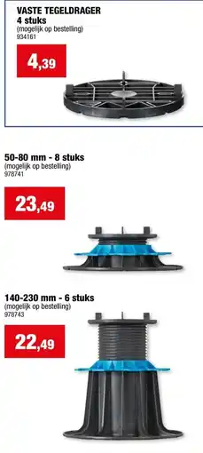Hubo Vaste tegeldrager aanbieding