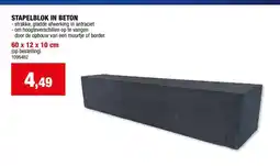 Hubo Stapelblok in beton aanbieding