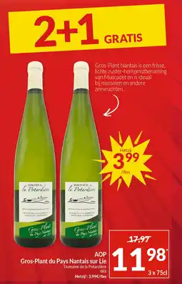 Intermarché Gros-Plant du Pays Nantais sur Lie aanbieding