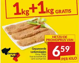 Intermarché Gepaneerde varkenslapjes aanbieding