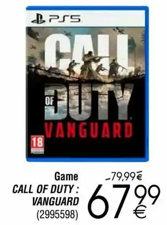Game call of duty : vanguard