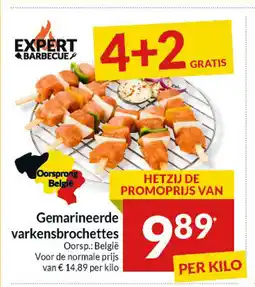 Intermarché Gemarineerde varkensbrochettes aanbieding