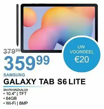 Derco Systems Samsung galaxy tab s6 lite aanbieding