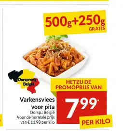 Intermarché Varkensvlees voor pita aanbieding