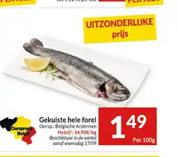 Intermarché Gekuiste hele forel aanbieding