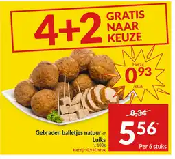 Intermarché Gebraden balletjes natuur of Luiks aanbieding
